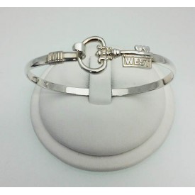 RAKEY/WEST4MBSS Sterling Silver Key West Key Bangle 